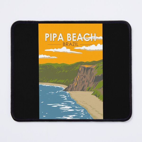 Item preview, Pipa Beach Brazil Travel Art Vintage designed and sold by KrisSidDesigns.