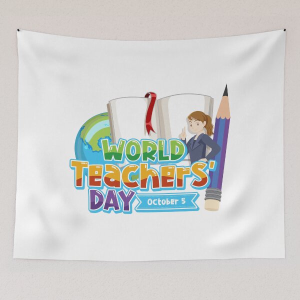 Item preview, World teacher's day educational celebration inspirational teachers learning designed and sold by DreamStore360.