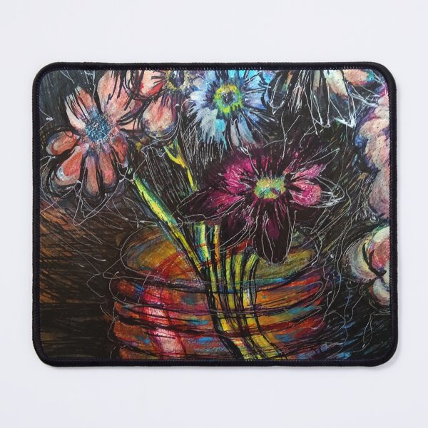 Item preview, Flower Tenebrism in a Colorful Vase designed and sold by Marzena Salwowska.