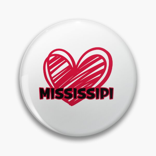Item preview, Heartbeat of Mississippi: Red Doodle Heart and Black Text designed and sold by EmeraldeaArt.