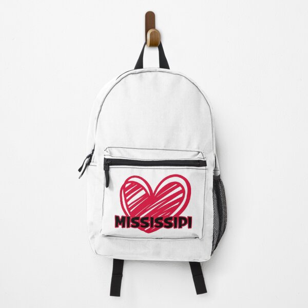 Item preview, Heartbeat of Mississippi: Red Doodle Heart and Black Text designed and sold by EmeraldeaArt.