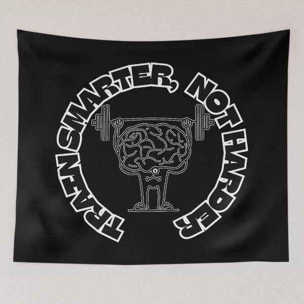 Item preview, Train Smarter, Not Harder. Gym & Fitness Motivational Phrases designed and sold by OB Print.
