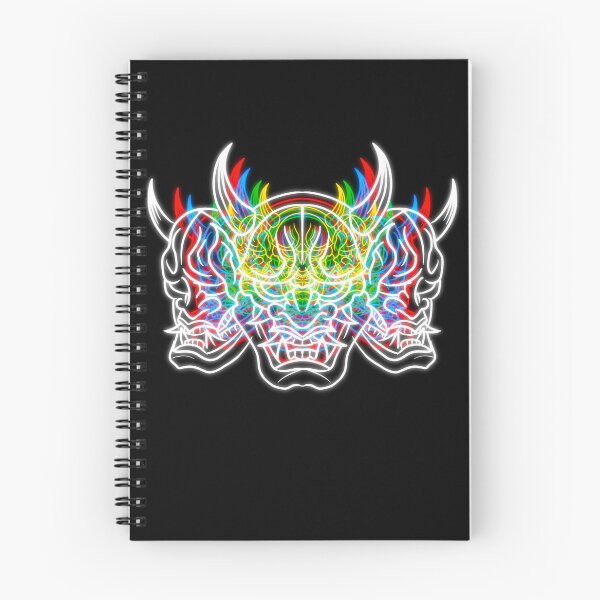 Item preview, Triple Neon Hannah Design - Three Neo Oni Masks designed and sold by Mitch616Art.
