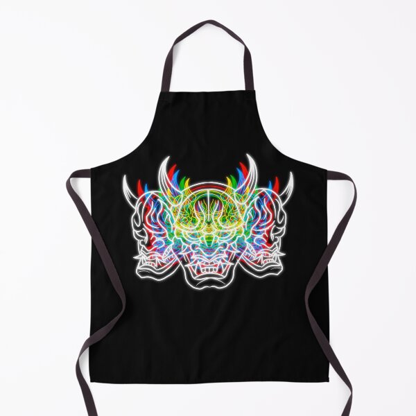 Item preview, Triple Neon Hannah Design - Three Neo Oni Masks designed and sold by Mitch616Art.