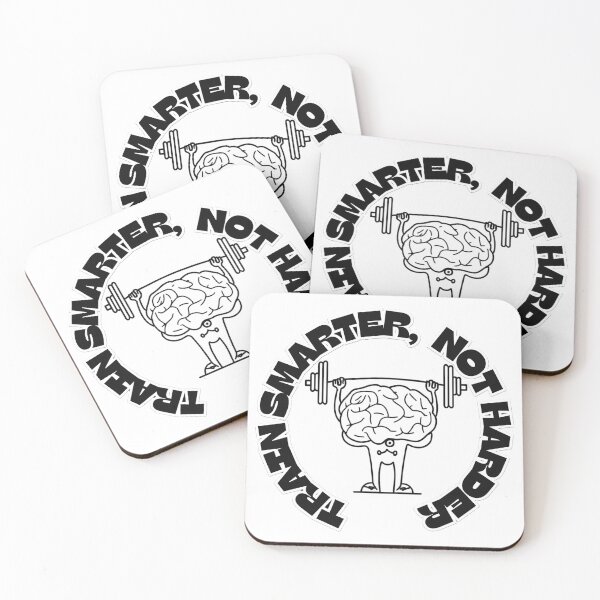 Item preview, Train Smarter, Not Harder. Gym & Fitness Motivational Phrases designed and sold by OB Print.