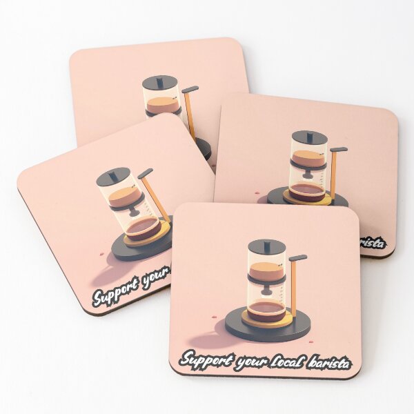 Item preview, Support Your Local Barista designed and sold by QuantumPalette.