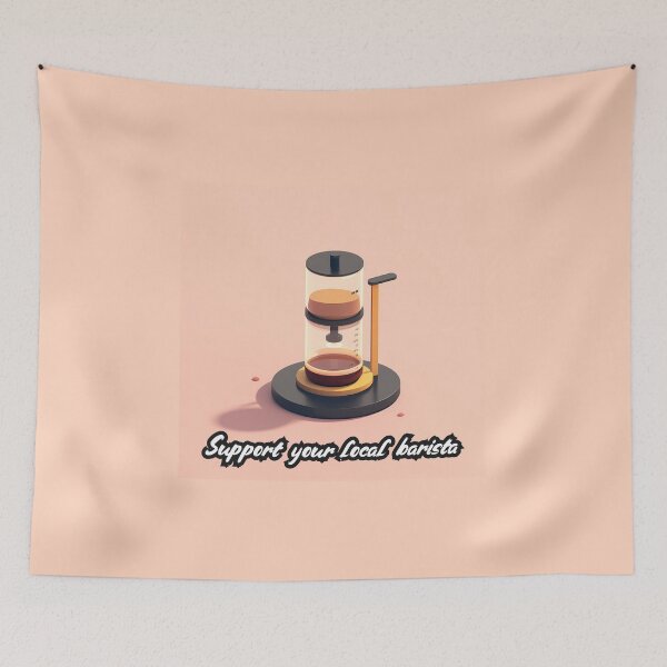 Item preview, Support Your Local Barista designed and sold by QuantumPalette.