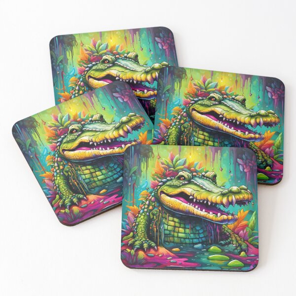 Item preview, Vibrant Visions (Crocodile) designed and sold by Morrigan Austin.