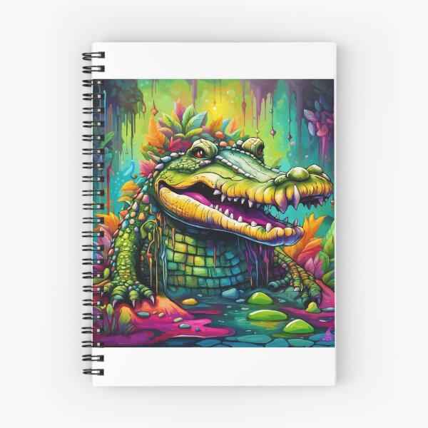 Item preview, Vibrant Visions (Crocodile) designed and sold by Morrigan Austin.