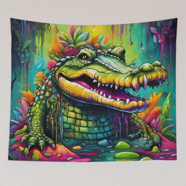 Item preview, Vibrant Visions (Crocodile) designed and sold by Morrigan Austin.