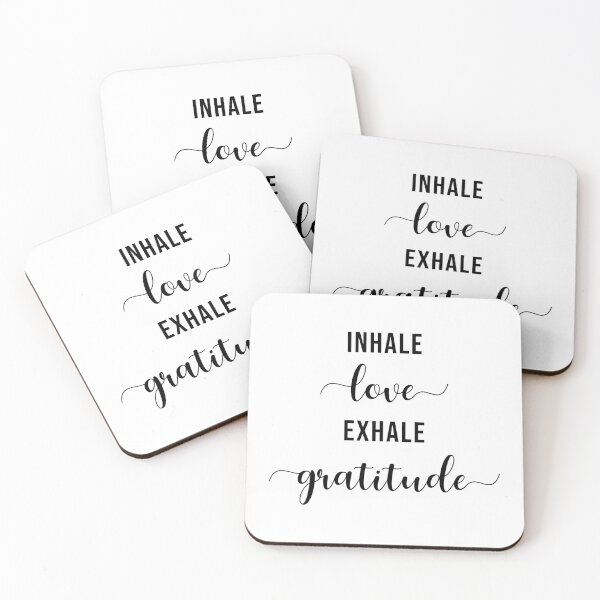 Item preview, Inhale Love Exhale Gratitude Mantra designed and sold by PixelPulsar.