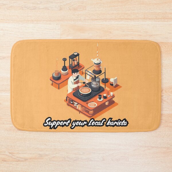 Item preview, Support Your Local Barista designed and sold by QuantumPalette.