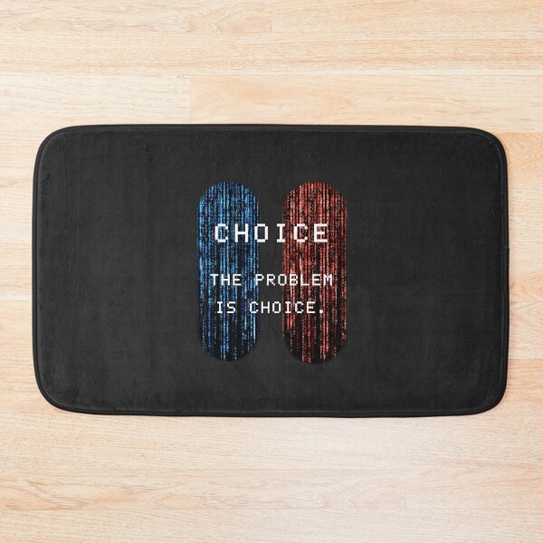 Item preview, The Matrix The Red Pill or Blue Pill - Choice, cyberpunk, neo, morpheus, retro 90s, The matrix quotes / black designed and sold by SoloAutenica.