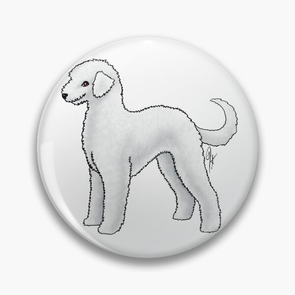 Item preview, Bedlington Terrier - Un-Clipped White designed and sold by Jennifer Stolzer.