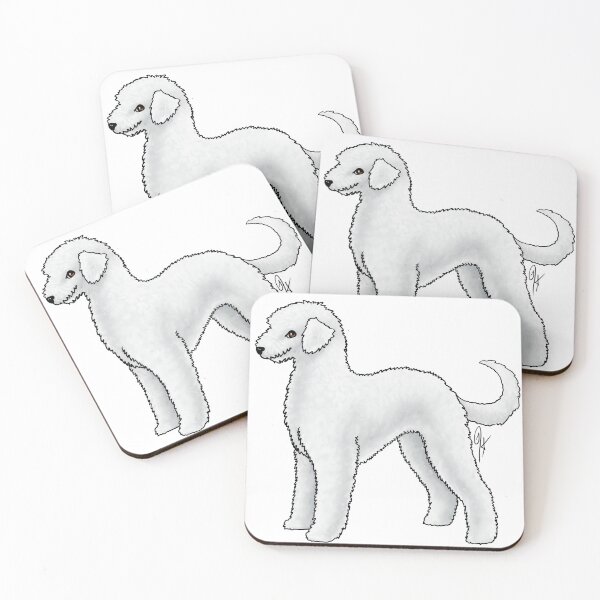 Item preview, Bedlington Terrier - Un-Clipped White designed and sold by Jennifer Stolzer.
