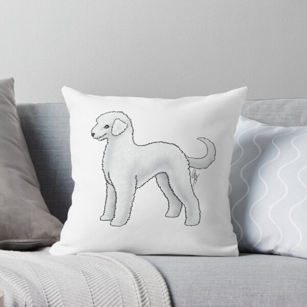 Item preview, Bedlington Terrier - Un-Clipped White designed and sold by Jennifer Stolzer.