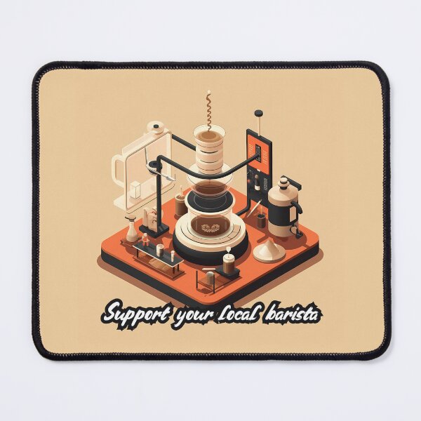 Item preview, Support Your Local Barista designed and sold by QuantumPalette.