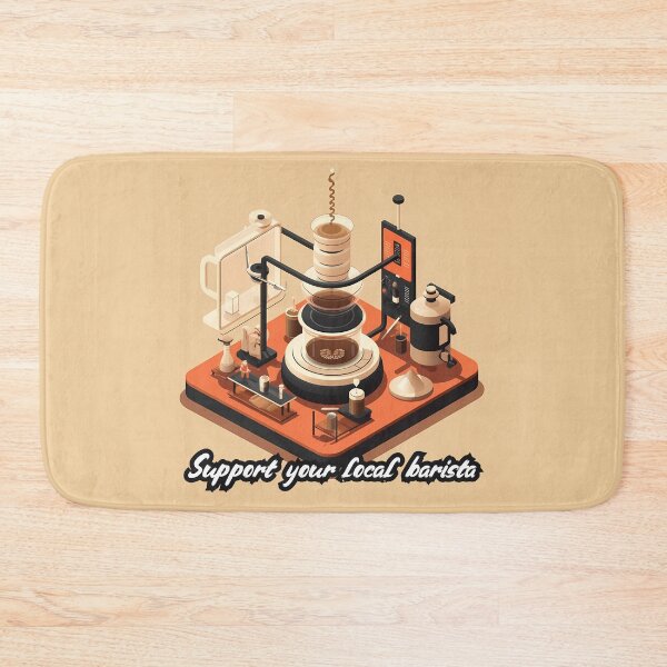 Item preview, Support Your Local Barista designed and sold by QuantumPalette.