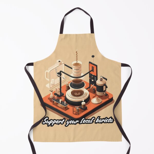 Item preview, Support Your Local Barista designed and sold by QuantumPalette.