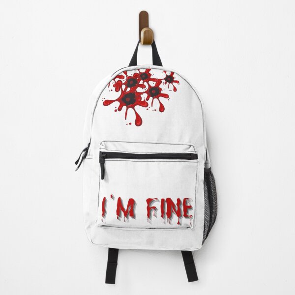 Item preview, I'm fine halloween bullet hole designed and sold by Print_Fuse.