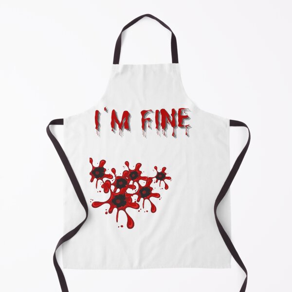 Item preview, I'm fine halloween bullet hole designed and sold by Print_Fuse.
