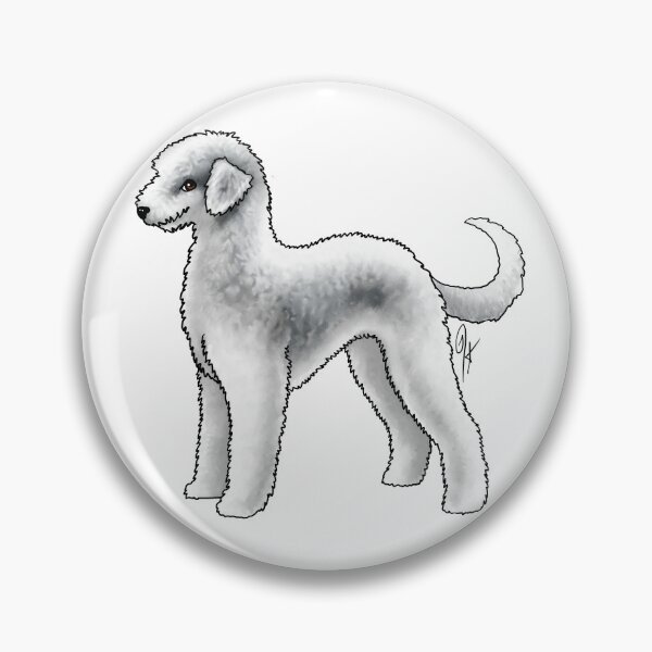 Item preview, Bedlington Terrier - Un-Clipped Blue and White designed and sold by Jennifer Stolzer.