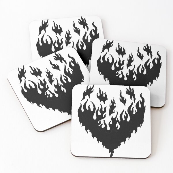 Item preview, Black burn heart designed and sold by Mxskxewxcz.