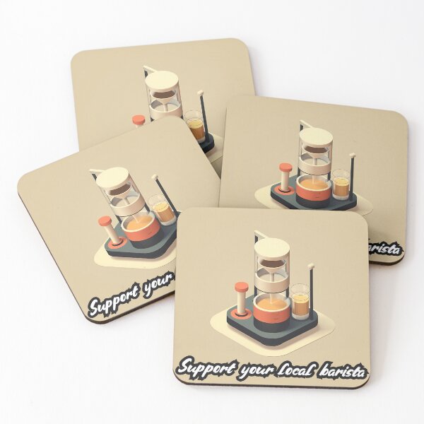 Item preview, Support Your Local Barista designed and sold by QuantumPalette.