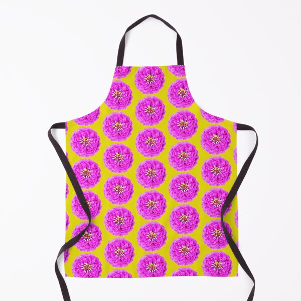 Item preview, Pink Zinnia Flower - yellow background designed and sold by Louise-Mae.