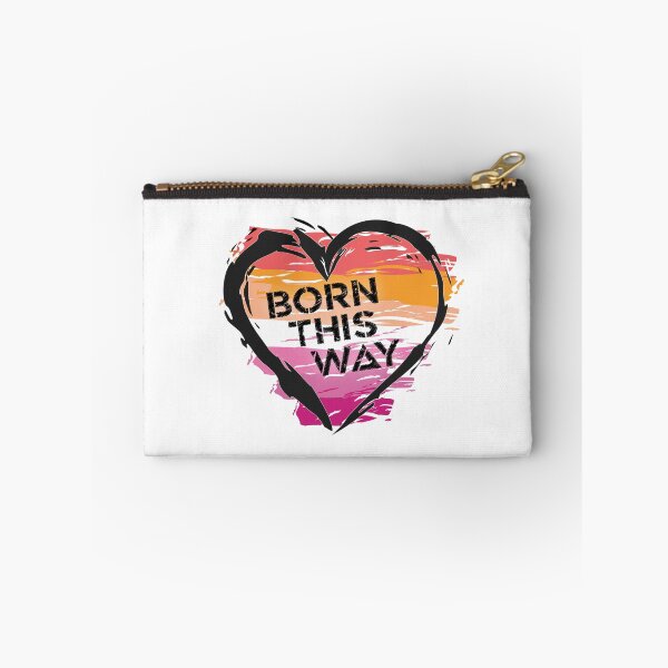 Artikelvorschau, Auf diese Weise geboren, Lesbian Pride Flag Heart Design LGBTQ+ entworfen und verkauft von Vision-Tees.