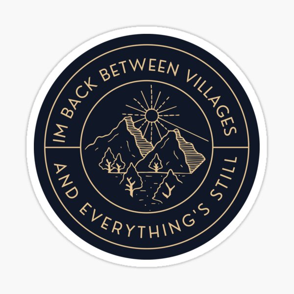 The view between villages, stick season Sticker