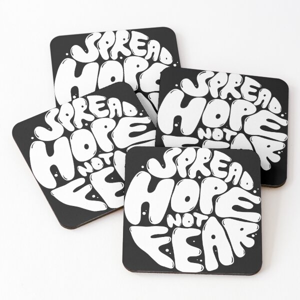 Item preview, Spread hope not fear!  Positive Vibes, Inspirational Design, Encouragement, Optimism, Motivational Art designed and sold by Easy-Logo.