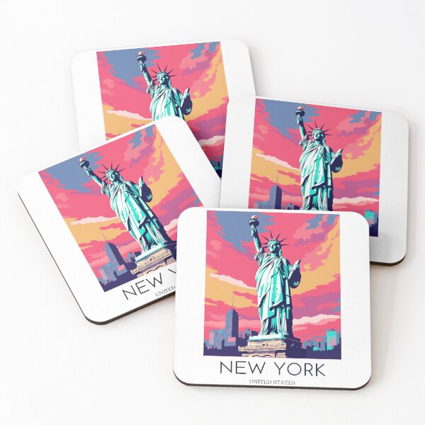 Artikelvorschau, Ein Pop-Art-Reisedruck von New York – USA entworfen und verkauft von StudioRedKoala.
