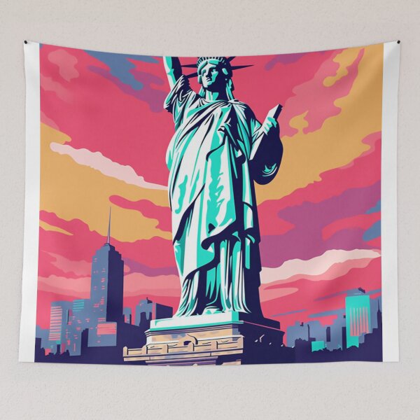 Artikelvorschau, Ein Pop-Art-Reisedruck von New York – USA entworfen und verkauft von StudioRedKoala.
