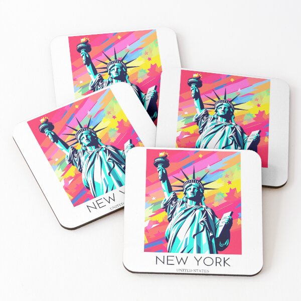 Artikelvorschau, Ein Pop-Art-Reisedruck von New York – USA entworfen und verkauft von StudioRedKoala.