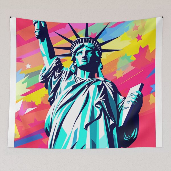 Item preview, A Pop Art Travel Print of New York - US designed and sold by StudioRedKoala.