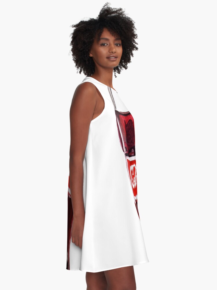 Alternate view of coca cola A-Line Dress