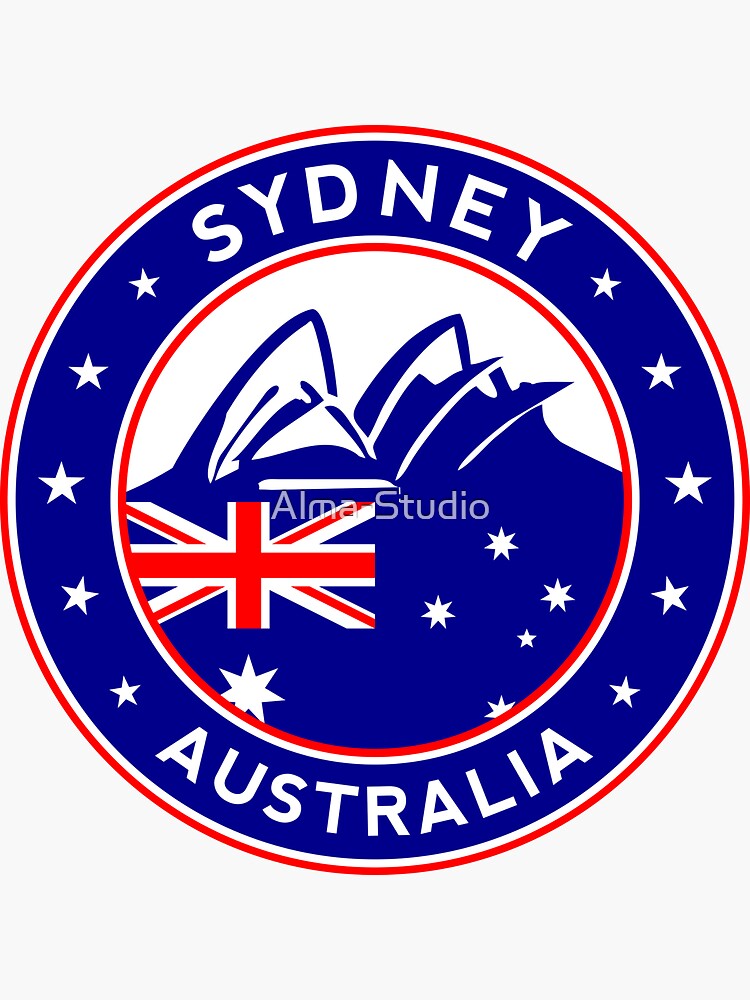 "Sydney, Australia, Sydney sticker," Sticker for Sale by AlmaStudio