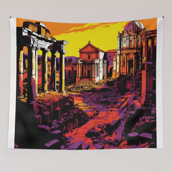 Item preview, A Pop Art Travel Print of Rome - Italy designed and sold by StudioRedKoala.