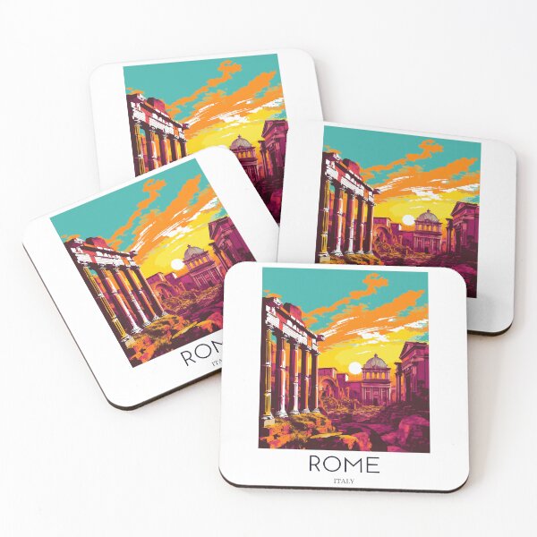 Item preview, A Pop Art Travel Print of Rome - Italy designed and sold by StudioRedKoala.