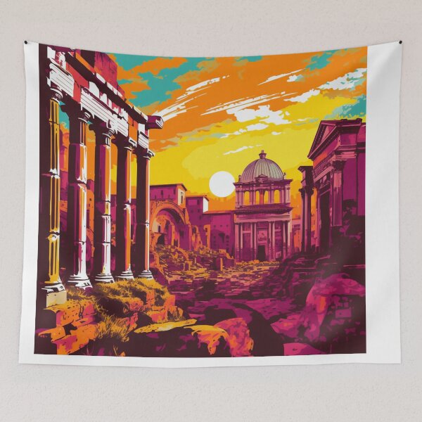 Item preview, A Pop Art Travel Print of Rome - Italy designed and sold by StudioRedKoala.