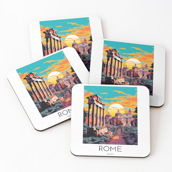 Item preview, A Pop Art Travel Print of Rome - Italy designed and sold by StudioRedKoala.