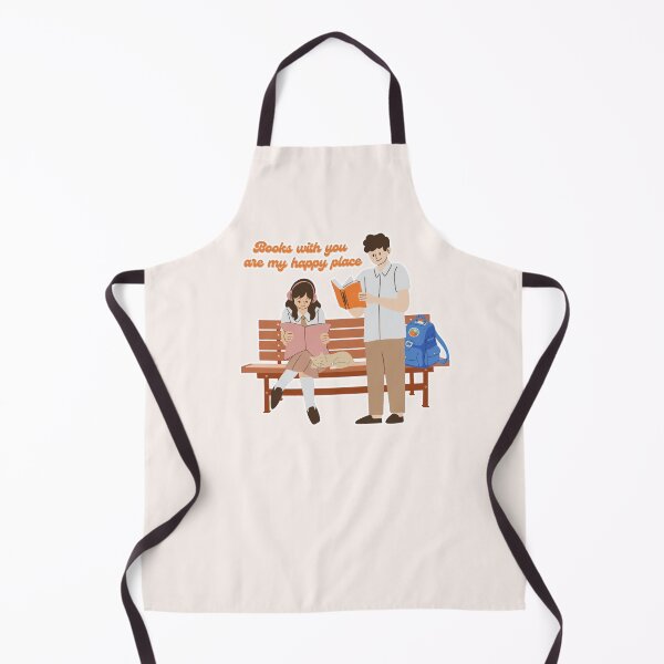 Item preview, Books with You are my Happy Place | Cute Girl and Boy Reading with a Cat designed and sold by Kimochi-Shop.