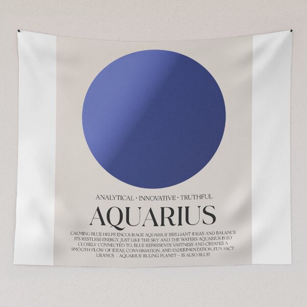 Item preview, Aquarius Color and Traits Horoscope  designed and sold by Supercrown.