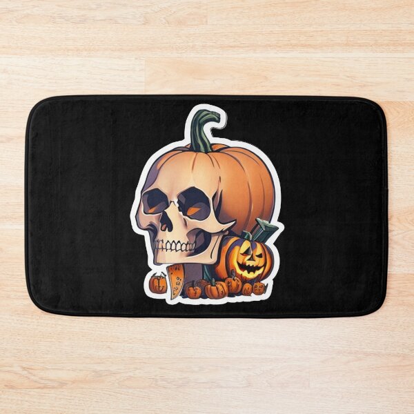 Item preview, Skull Skeleton Spooky Pumpkin designed and sold by TrendyPalette.