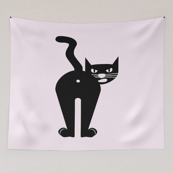 Artikelvorschau, Freche schwarze Katze entworfen und verkauft von Jeallan Designs.