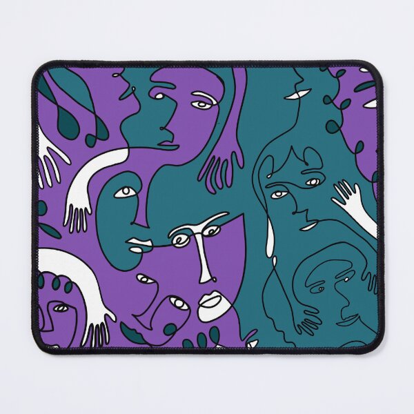 Item preview, Abstract Colourful Face Pattern designed and sold by kbracey-meraki.