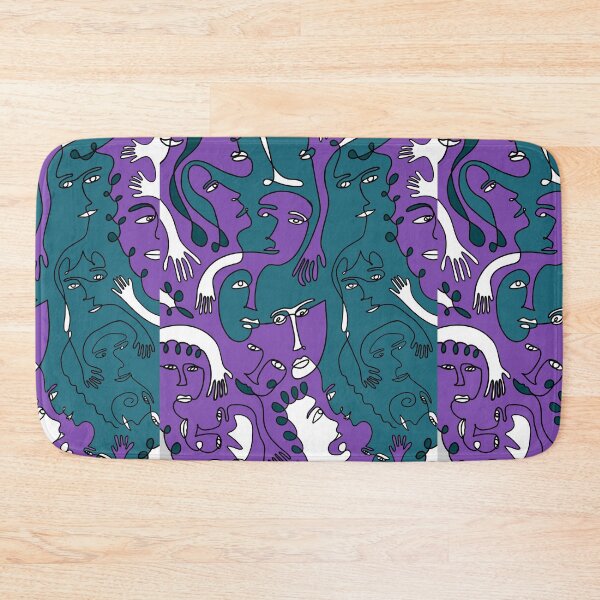 Item preview, Abstract Colourful Face Pattern designed and sold by kbracey-meraki.