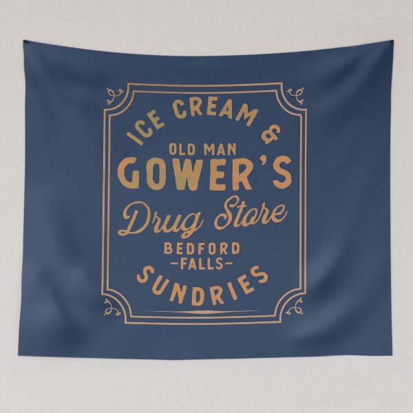 Item preview, It's a wonderful life, Mr. Gower's Drug Store, Christmas Design for Classic Holiday Movies designed and sold by SleeplessLady.