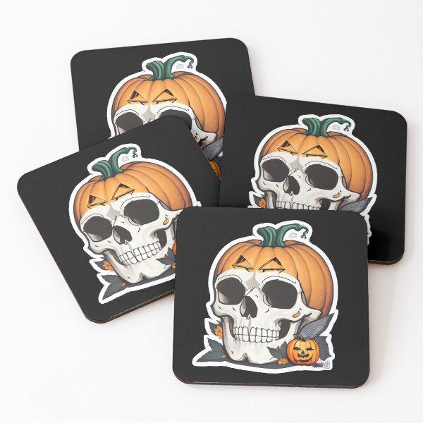 Item preview, Skull Skeleton Spooky Pumpkin designed and sold by TrendyPalette.